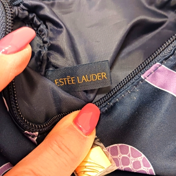 Estée Lauder Make-Up Bag VINTAGE  NEW OLD STOCK Chains Luxury Baroque Pattern - Picture 10 of 10